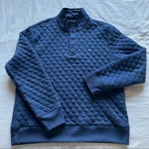 Navy buttoned quarter zip